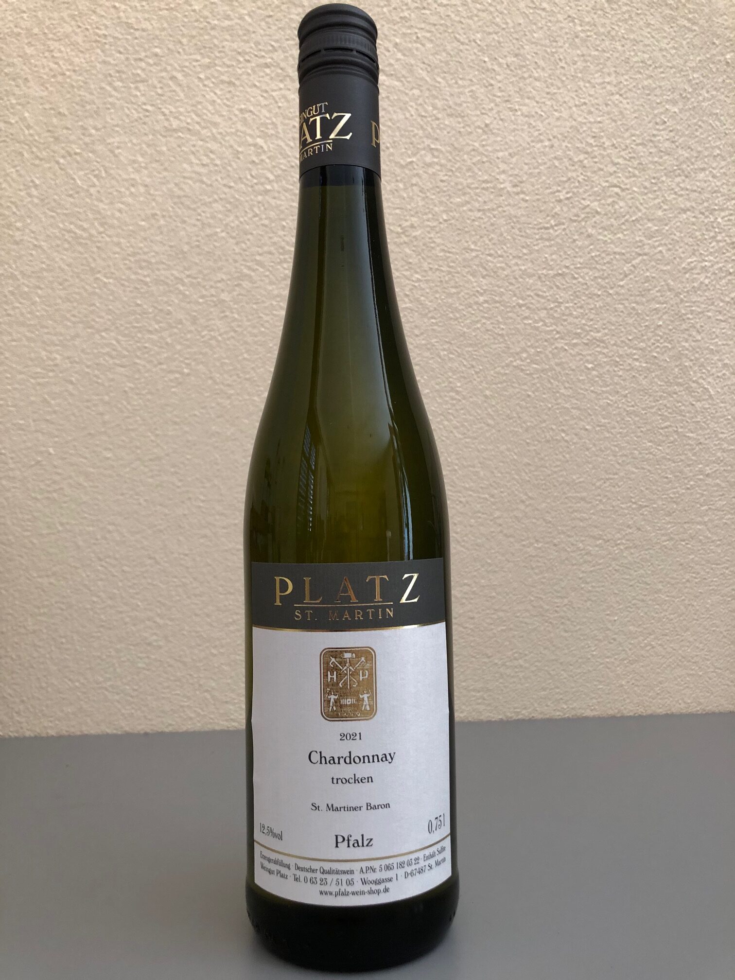 2021 Chardonnay Trocken - Weingut Platz St.Martin